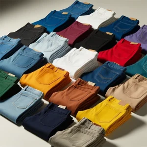 شلوار جین با رنگ‌های متنوع